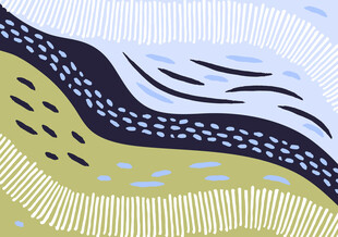 抽象波浪纹理图案设计