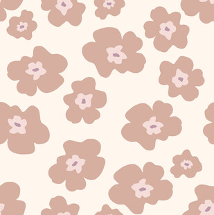 浅棕花朵图案背景