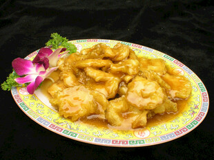 咖喱虾仁摆盘精致