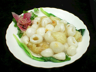 美味鱿鱼圈摆盘精致