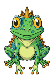 可爱绿青蛙卡通形象
