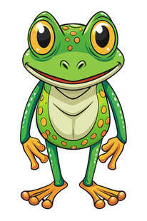 可爱卡通青蛙形象