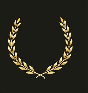 金色月桂叶花环