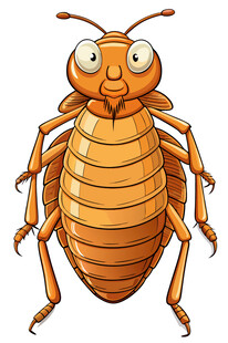 可爱卡通形象的甲虫