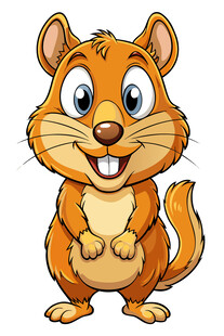 可爱小松鼠卡通形象