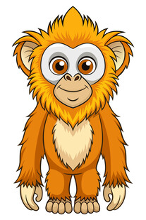 可爱卡通小猴子形象