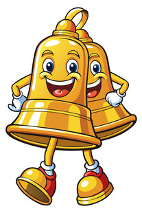 可爱卡通铃铛形象摆件