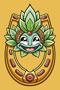 幸运马蹄莲卡通形象