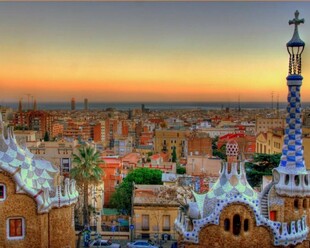 巴塞罗那城市建筑美景