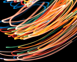 绚丽多彩光线轨迹图