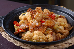 煲仔锅菜品干锅花菜