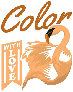 爱之色彩火烈鸟图案