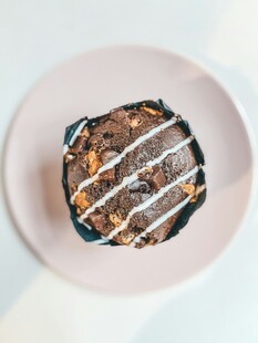 美味巧克力蛋糕特写