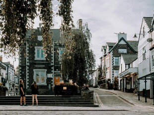 欧式小镇街道景致