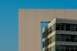 现代建筑外观特写