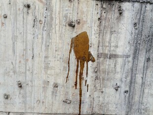 墙面污渍痕迹特写