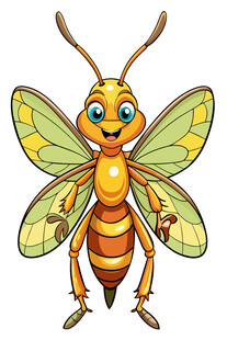 可爱卡通蜜蜂形象