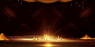 金色舞台背景