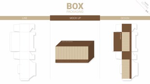 简约盒子包装设计图