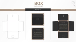 纸盒展开样式展示