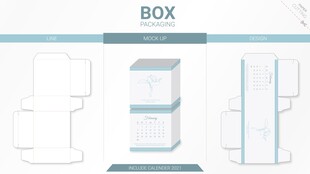 简约盒子包装设计图