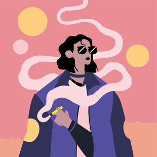 神秘披风人物手持物件