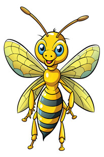 可爱卡通蜜蜂形象