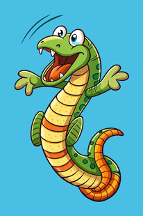 欢乐卡通蛇