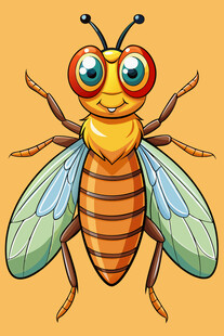 可爱卡通蜜蜂形象