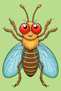 可爱卡通蜜蜂形象设计