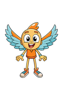 可爱小鸟卡通形象