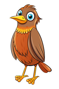 可爱卡通小鸟形象