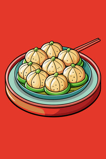 美味小笼包筷子相伴