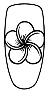 花朵图案美甲设计