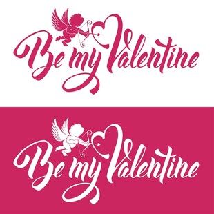 情人节浪漫文字图案设计