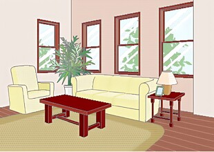 温馨客厅室内家居场景