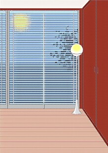 简约室内阳台明亮场景