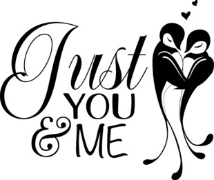 浪漫情侣英文艺术字体