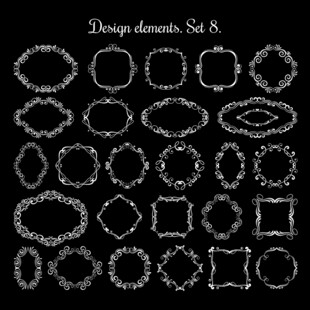 精致几何形状设计元素集