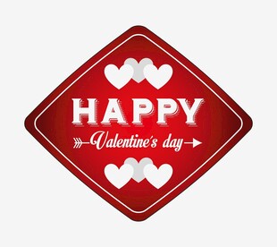 情人节快乐标志