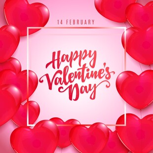 情人节快乐装饰背景图