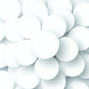 白色立体圆球背景图案