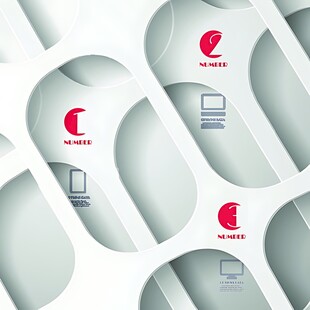 几何图案中的品牌标识