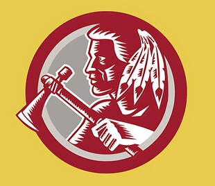 伐木工人复古风标志图案