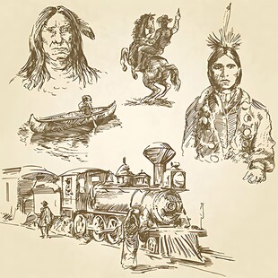 西部拓荒与印第安人图景