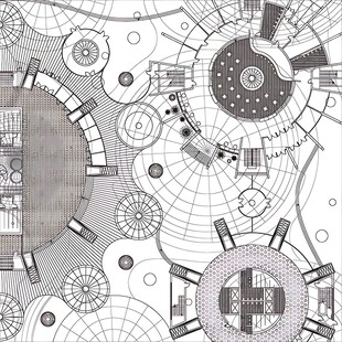 机械齿轮图案设计稿