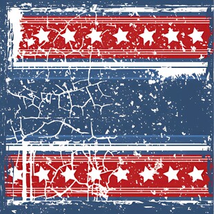 复古星条旗纹理背景图