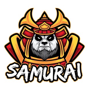 武士头像标志设计