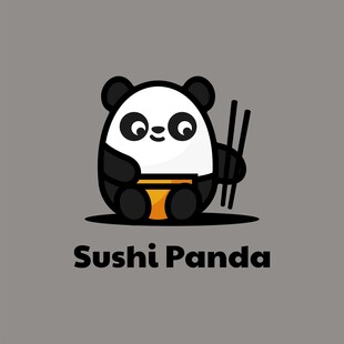 寿司熊猫形象设计