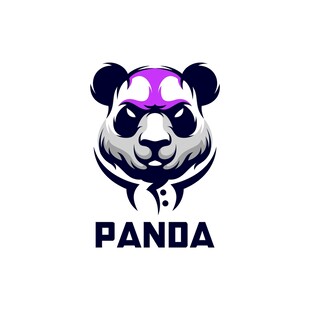 酷炫熊猫标志设计